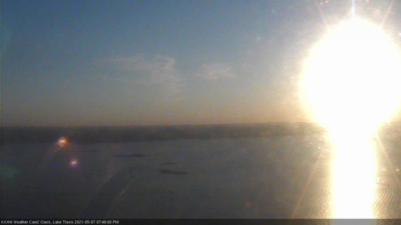 Lake Travis webcam, May 7, 2021 7:45 PM CT