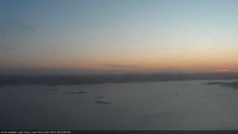 Lake Travis webcam, May 7, 2021 8:25 PM CT
