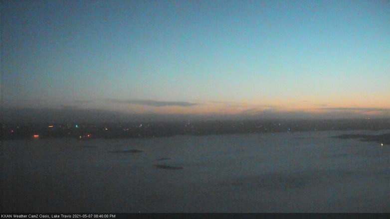 Lake Travis webcam, May 7, 2021 8:45 PM CT