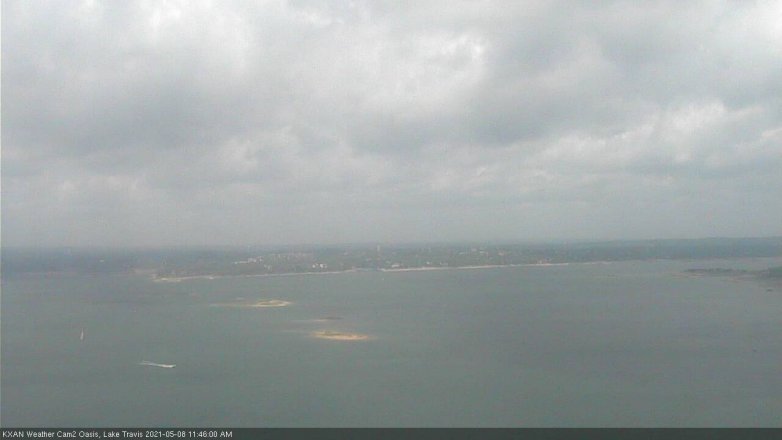 Lake Travis webcam, May 8, 2021 11:45 AM CT