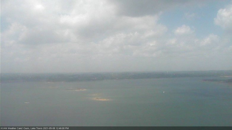 Lake Travis webcam, May 8, 2021 12:45 PM CT