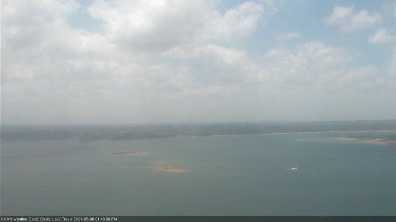 Lake Travis webcam, May 8, 2021 1:45 PM CT