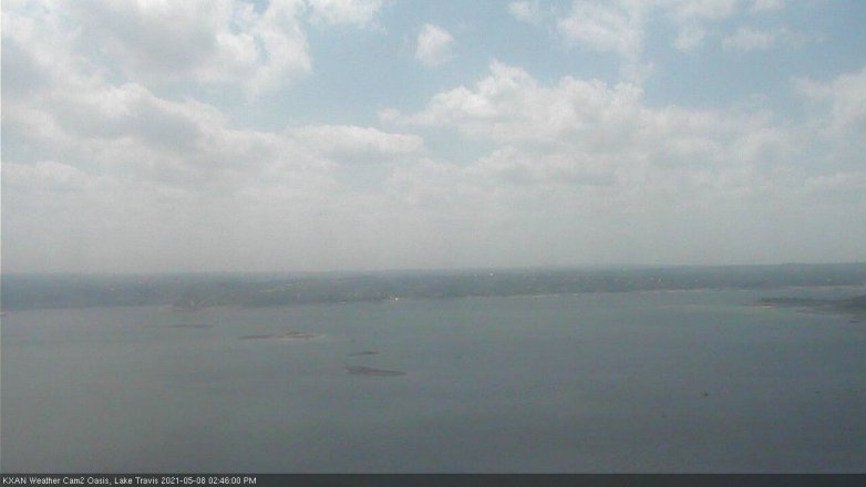 Lake Travis webcam, May 8, 2021 2:45 PM CT