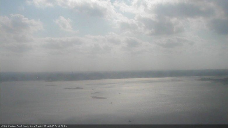 Lake Travis webcam, May 8, 2021 4:45 PM CT