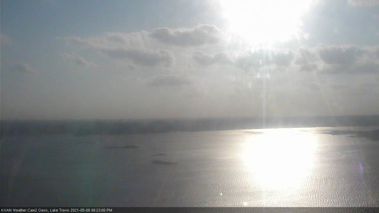 Lake Travis webcam, May 8, 2021 6:25 PM CT