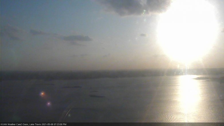 Lake Travis webcam, May 8, 2021 7:25 PM CT