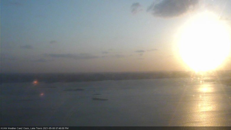 Lake Travis webcam, May 8, 2021 7:45 PM CT