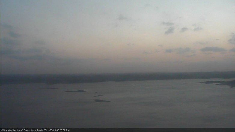 Lake Travis webcam, May 8, 2021 8:25 PM CT