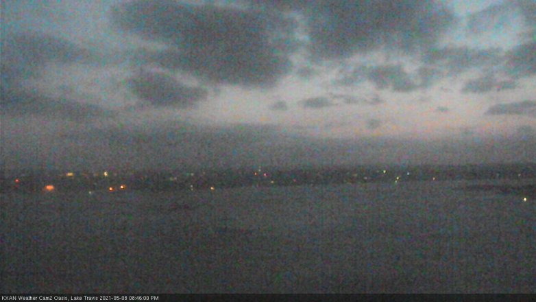 Lake Travis webcam, May 8, 2021 8:45 PM CT