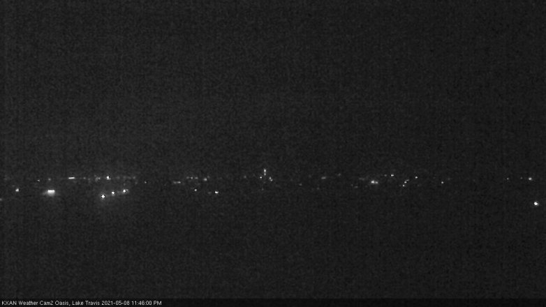 Lake Travis webcam, May 8, 2021 11:45 PM CT