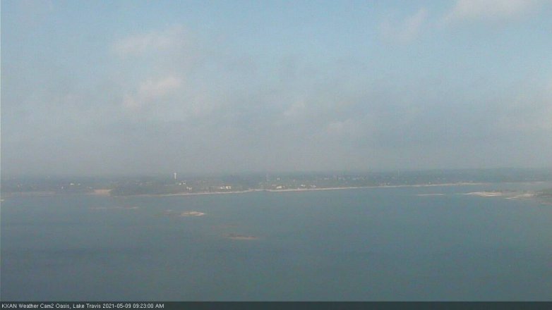 Lake Travis webcam, May 9, 2021 9:25 AM CT