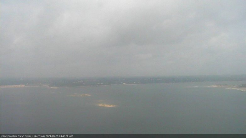 Lake Travis webcam, May 9, 2021 9:45 AM CT