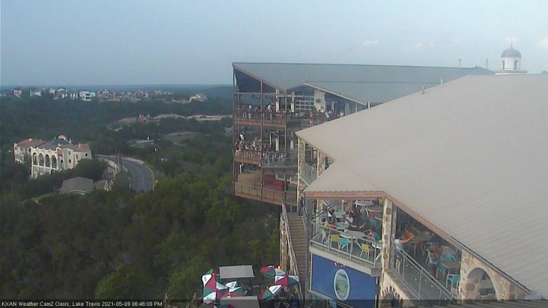 Lake Travis webcam, May 9, 2021 6:45 PM CT