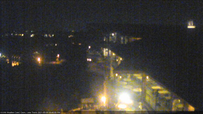 Lake Travis webcam, May 9, 2021 9:45 PM CT