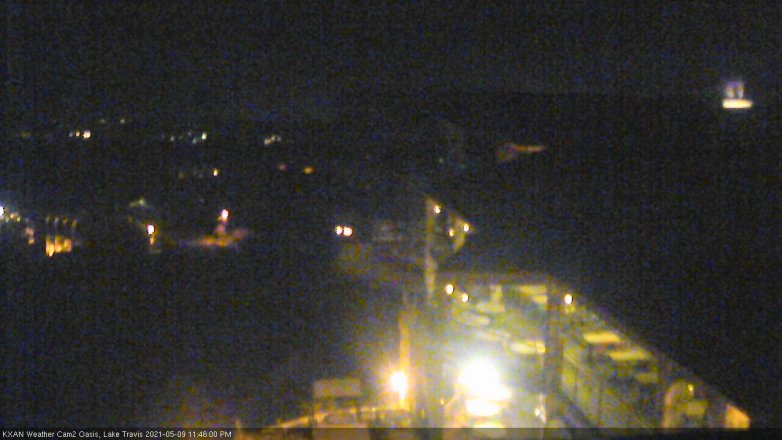 Lake Travis webcam, May 9, 2021 11:45 PM CT