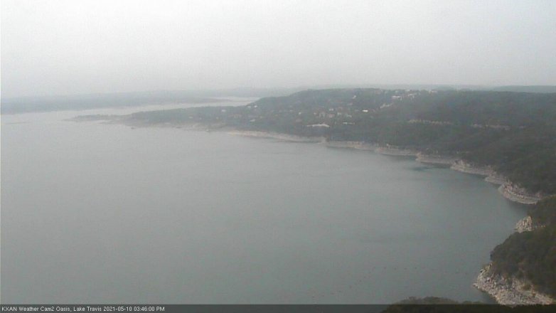 Lake Travis webcam, May 10, 2021 3:45 PM CT