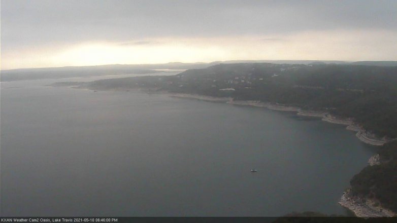 Lake Travis webcam, May 10, 2021 6:45 PM CT