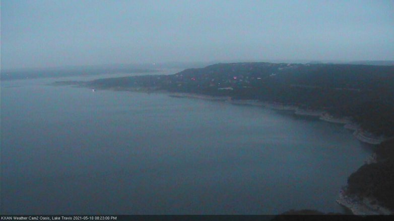 Lake Travis webcam, May 10, 2021 8:25 PM CT