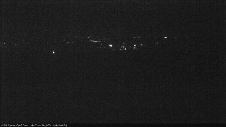 Lake Travis webcam, May 10, 2021 9:45 PM CT