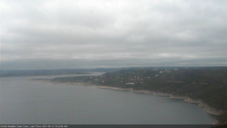 Lake Travis webcam, May 12, 2021 10:25 AM CT