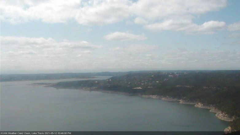 Lake Travis webcam, May 12, 2021 3:45 PM CT