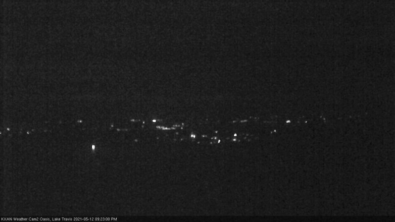Lake Travis webcam, May 12, 2021 9:25 PM CT