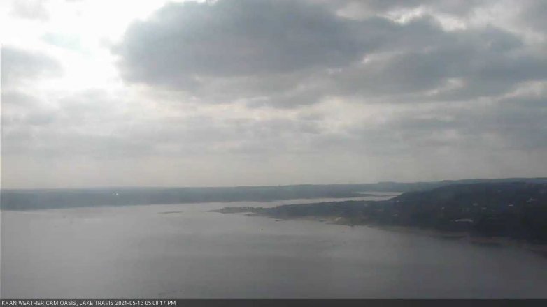 Lake Travis webcam, May 13, 2021 5:00 PM CT