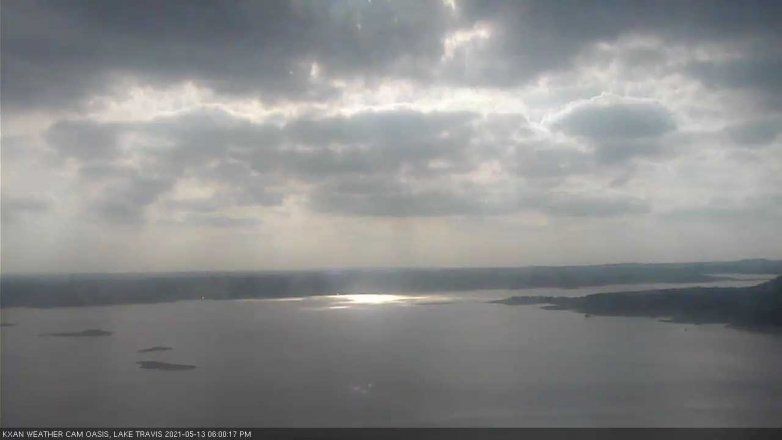Lake Travis webcam, May 13, 2021 6:00 PM CT