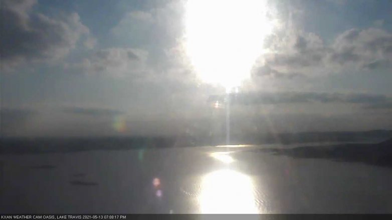 Lake Travis webcam, May 13, 2021 7:00 PM CT