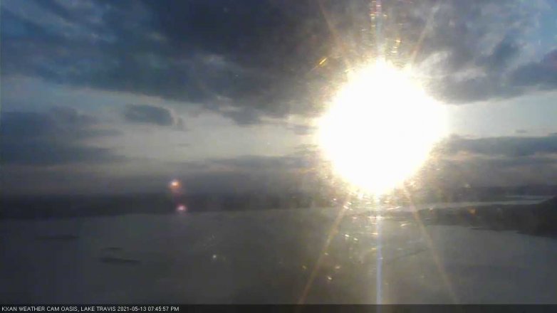 Lake Travis webcam, May 13, 2021 7:45 PM CT