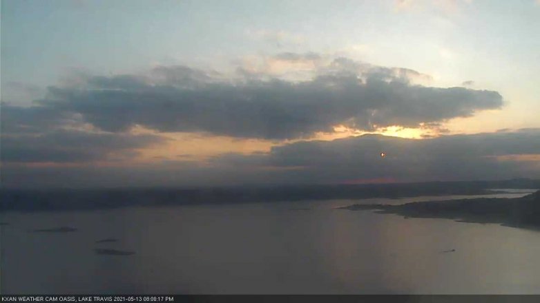 Lake Travis webcam, May 13, 2021 8:00 PM CT