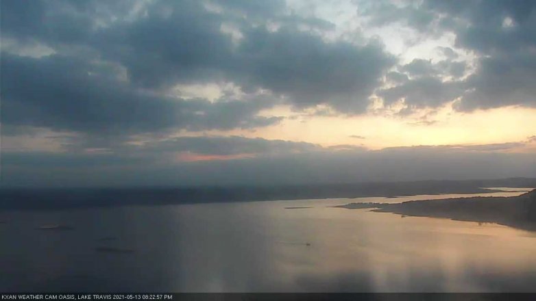 Lake Travis webcam, May 13, 2021 8:25 PM CT