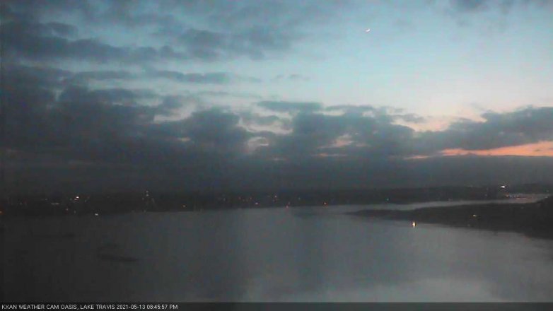 Lake Travis webcam, May 13, 2021 8:45 PM CT
