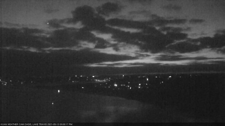 Lake Travis webcam, May 13, 2021 9:00 PM CT