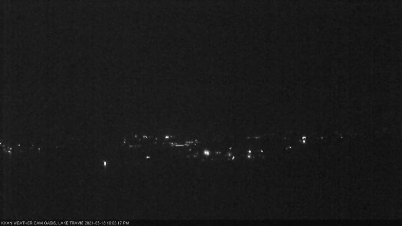 Lake Travis webcam, May 13, 2021 10:00 PM CT