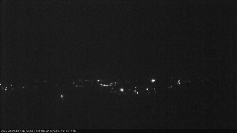 Lake Travis webcam, May 13, 2021 11:00 PM CT