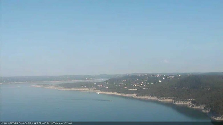 Lake Travis webcam, May 14, 2021 9:45 AM CT