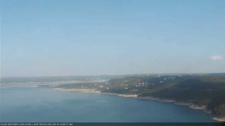 Lake Travis webcam, May 14, 2021 10:00 AM CT