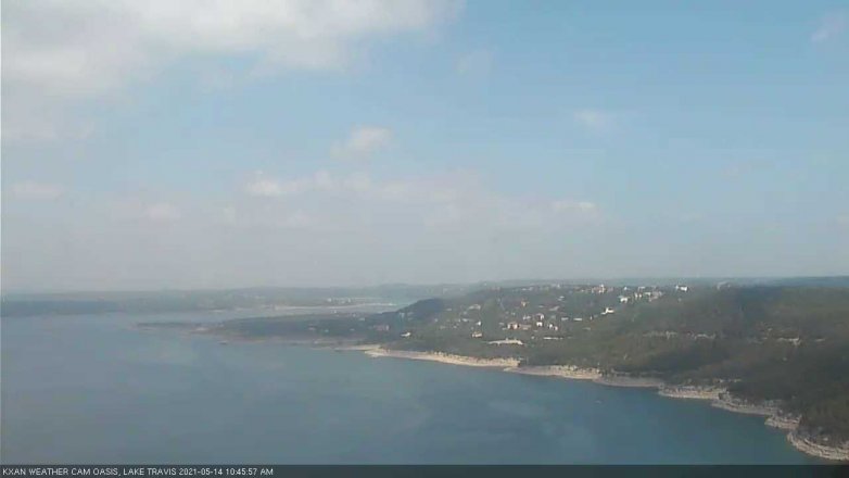Lake Travis webcam, May 14, 2021 10:45 AM CT