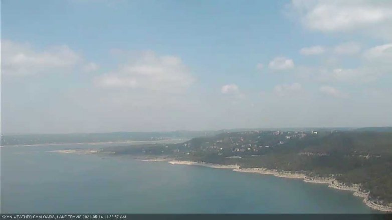 Lake Travis webcam, May 14, 2021 11:25 AM CT