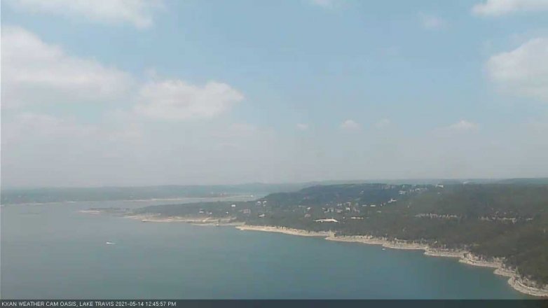 Lake Travis webcam, May 14, 2021 12:45 PM CT