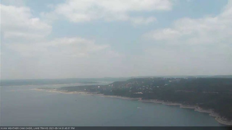 Lake Travis webcam, May 14, 2021 1:45 PM CT