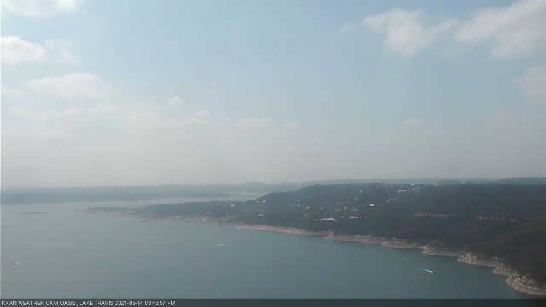 Lake Travis webcam, May 14, 2021 3:45 PM CT