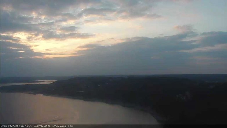 Lake Travis webcam, May 14, 2021 8:00 PM CT