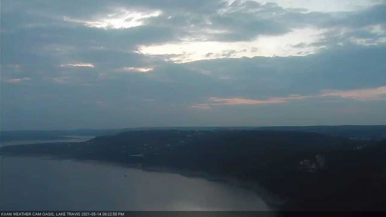 Lake Travis webcam, May 14, 2021 8:25 PM CT