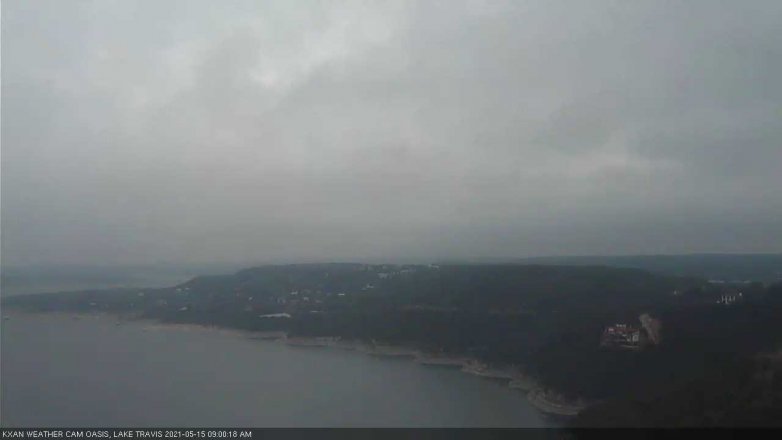Lake Travis webcam, May 15, 2021 9:00 AM CT