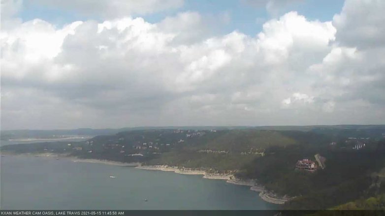 Lake Travis webcam, May 15, 2021 11:45 AM CT