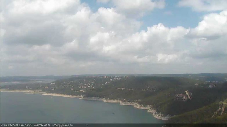 Lake Travis webcam, May 15, 2021 12:00 PM CT
