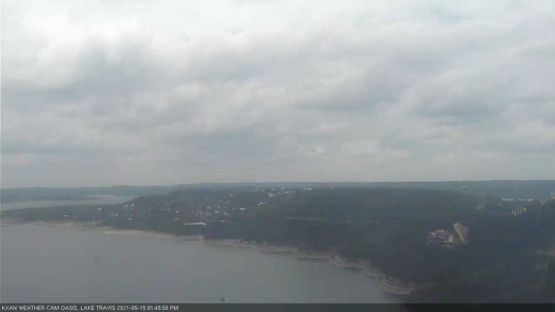 Lake Travis webcam, May 15, 2021 1:45 PM CT