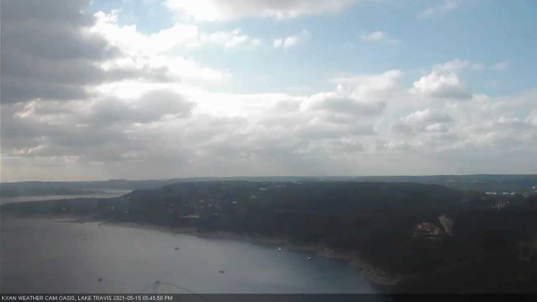 Lake Travis webcam, May 15, 2021 5:45 PM CT